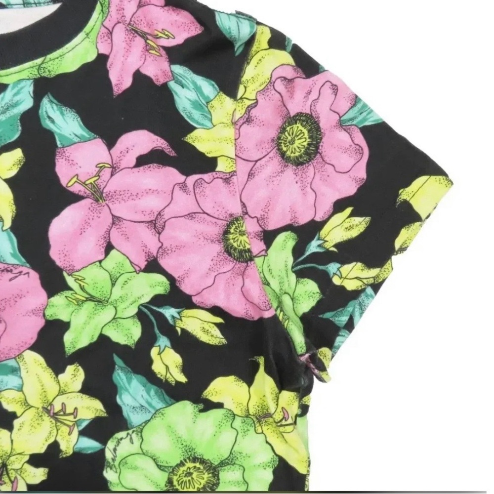 Balenciaga Floral Print Short Sleeve Tee - Picture 5 of 7